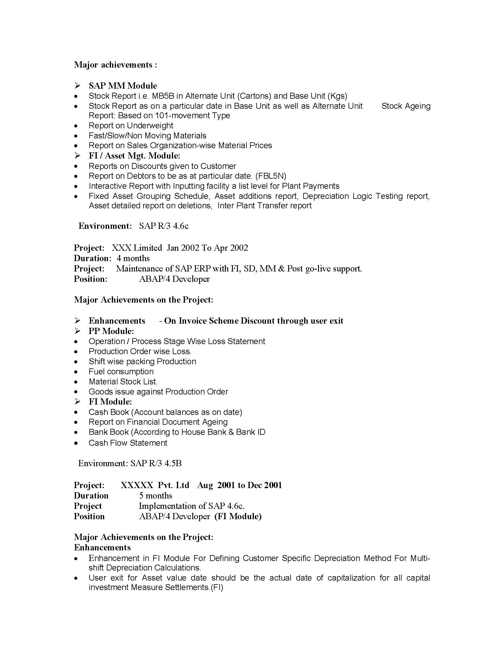 ISU Billing and Invoice Consultant Sample Resume